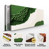 Green Rivers Abstract Wall Art IX