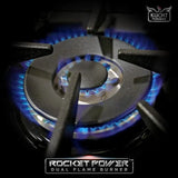 Kucht 48" Gas Range in Stainless Steel with Light Blue Oven Doors, KNG481-LB