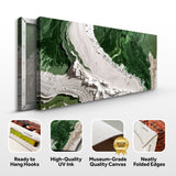Green Rivers Abstract Wall Art IV