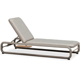 PURPLE LEAF Patio Chaise Lounge with Cushion Aluminum Tanning Chair Lounge Adjustable Reclining Set