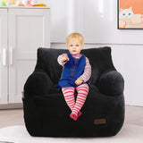 MAXYOYO Kids Bean Bag Chair, Stuffed Toddler Bean Bag Sofa with Filler Bean Bag Chair for Boys and Girls, Black