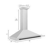 ZLINE 48" Autograph Edition Stainless Steel Range Hood, Matte Black KB4STZ-48-MB