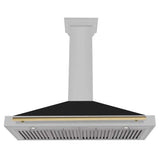 ZLINE 48" Autograph Stainless Wall Range Hood KB4SNZ-BLM48-CB