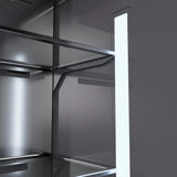ZLINE 36" Panel Ready Built-In Bottom Freezer Refrigerator,Water Dispenser, Ice Maker,Graphite Gray, Gold GRBIVZ-36-G