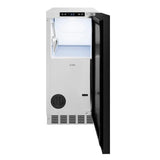 ZLINE 15" Touchstone Clear Cube Ice Maker Drain Pump Panel Ready Door Champagne Bronze Door ICCDPZ-15-CB