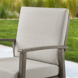 Amario 6 Person Aluminum Patio Round Dining Set With Sunbrella® Cushions