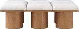 Pavilion - 6 Piece Modular Bench With Brown Base