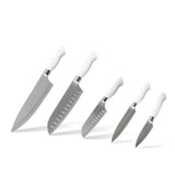 EcoCut 10 Piece Kitchen Knife Set With Blade Guards, Grey