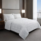 Essential Hotel-Style Nova Jacquard Coverlet, White