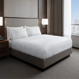 Essential Hotel-Style Nova Jacquard Coverlet, White