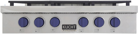 Kucht 36"  Stainless Propane Cooktop-KFX369T/LP-B