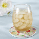Garden Blooms Ceramic Coaster with Holder (Set of 6)