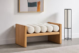 Waverly - Bench With Natural Frame