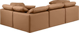 Indulge - Faux Leather 4 Piece Modular Corner Sectional