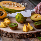 6-Piece Stainless Steel Kitchen Knife Set with Block