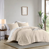 Chambray Denim Inspired Comforter Set, Neutral