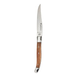 Au Nain Laguiole, Set of 4, Olive Wood Steak Knives