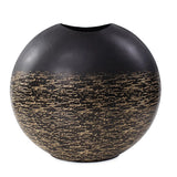 Golden Thread Large Disc Vase