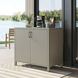 Outdoor Aluminum Double-Door Cabinet – Rust-Proof