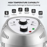 Granitestone 16 Qt Glass Air Fryer 1300W Silver
