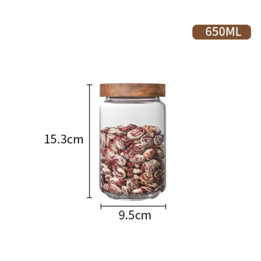 Glass Kitchen Storage Jar Food Container