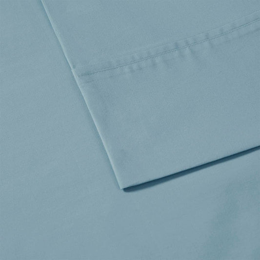 Brushed Cotton Percale Peach-Like Sheet Set, Teal