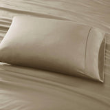 Cotton-Blend Sateen 800TC 6-Piece Sheet Set, Khaki