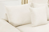 DESEO 158" Sectional Sofa with Ottoman