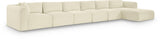 Shaggy - 6 Piece Modular Sectional With Chaise