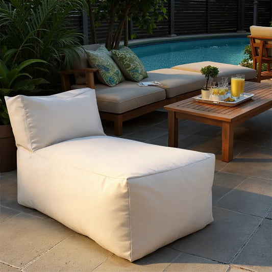 Outdoor Pouf Lounge- Seascape Natural