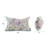 Pillow 14 x 22 Stanton Blush Lumbar - Down Insert