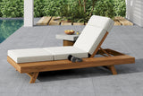 ORVA Outdoor Lounge Chaise with Headrest
