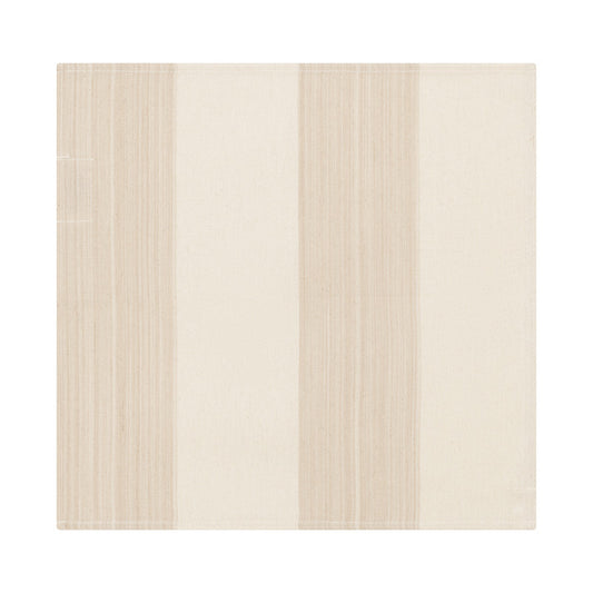 French Home Set of 4 Cream and Tan Striped Napkins