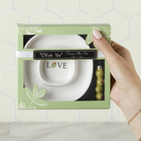 Olive You Olive Tray & Spreader Ceramic Set