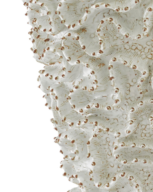 Swirl Large White Vase