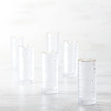 Jupiter Clear Gold Rimmed Highball 10.8oz
