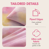 Watercolor Tie Dye Comforter Set with Throw Pillow, Pink
