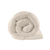 Puffed Overfilled Down Alternative Comforter, Tan