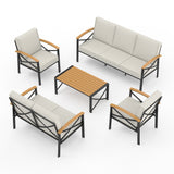 5-Piece Outdoor Conversation Set Patio Chairs with Cushions