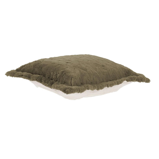 Puff Ottoman Cushion Angora Moss -Cushion and Cover Only