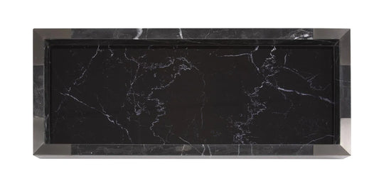 Black Mirrored Marble Tray