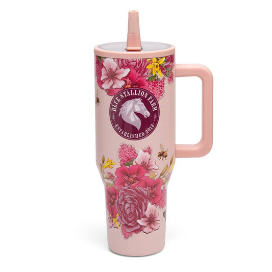 Pink Floral Bouquet 40oz Insulated Tumbler