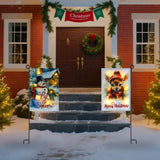 Solar Led Garden Flag Double-Sided - 8 Modes, Weatherproof