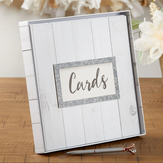 Rustic Wood Card Box