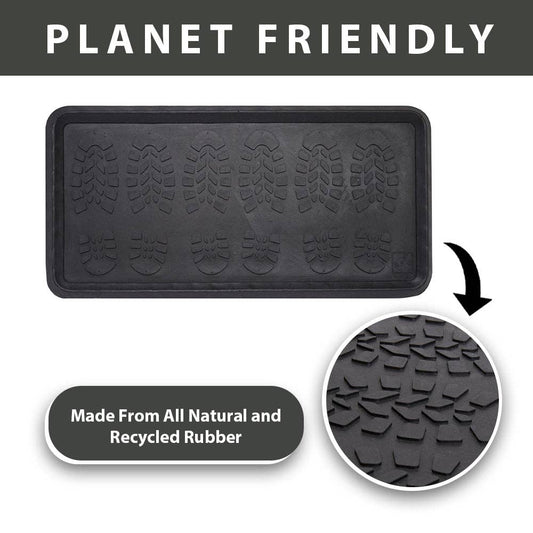 Footsteps 2 Pack Rubber Boot Tray Floor Protector