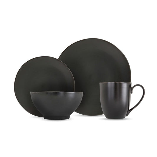 Heirloom Charcoal 16pc Dinnerware Set