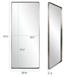 Steele Silver Oversize Mirror