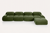 MIA 152'' 4-Seater Sofa with 1 Ottoman