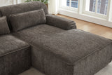 ZELAR 102" Chenille Right Chaise Sofa