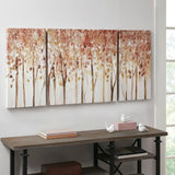 Wholesale Hand-Embellished Autumn Forest Wall Decor Canvas Art
